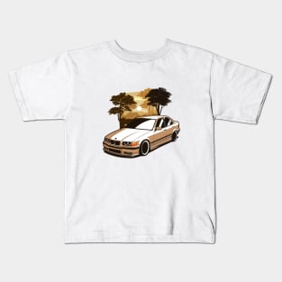 Brown E36 Saloon Safari Kids T-Shirt